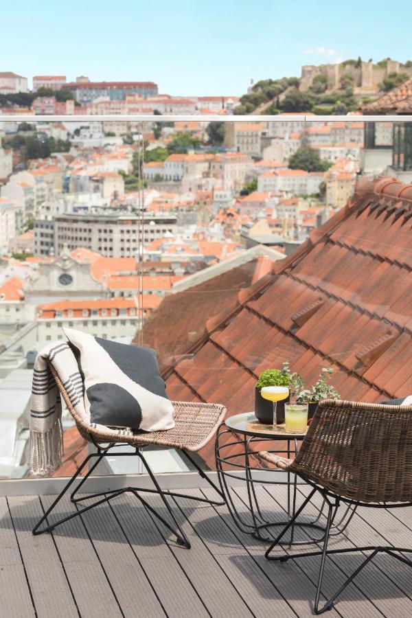 ליסבון The Lumiares Hotel & Spa - Small Luxury Hotels Of The World מראה חיצוני תמונה Rooftop terrace