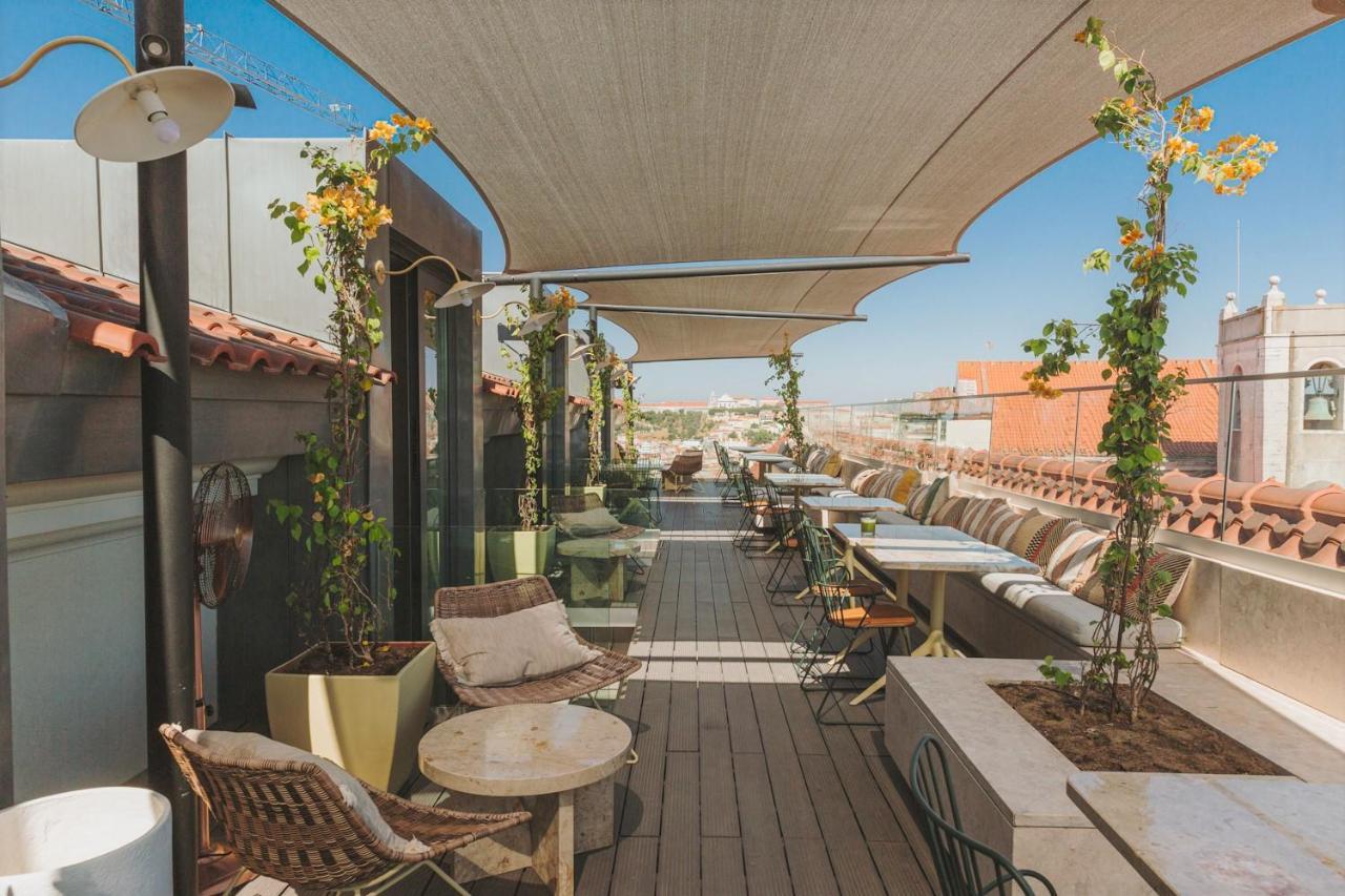ליסבון The Lumiares Hotel & Spa - Small Luxury Hotels Of The World מראה חיצוני תמונה Rooftop terrace